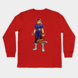 The Valor Club Chun Li Kids Long Sleeve T-Shirt